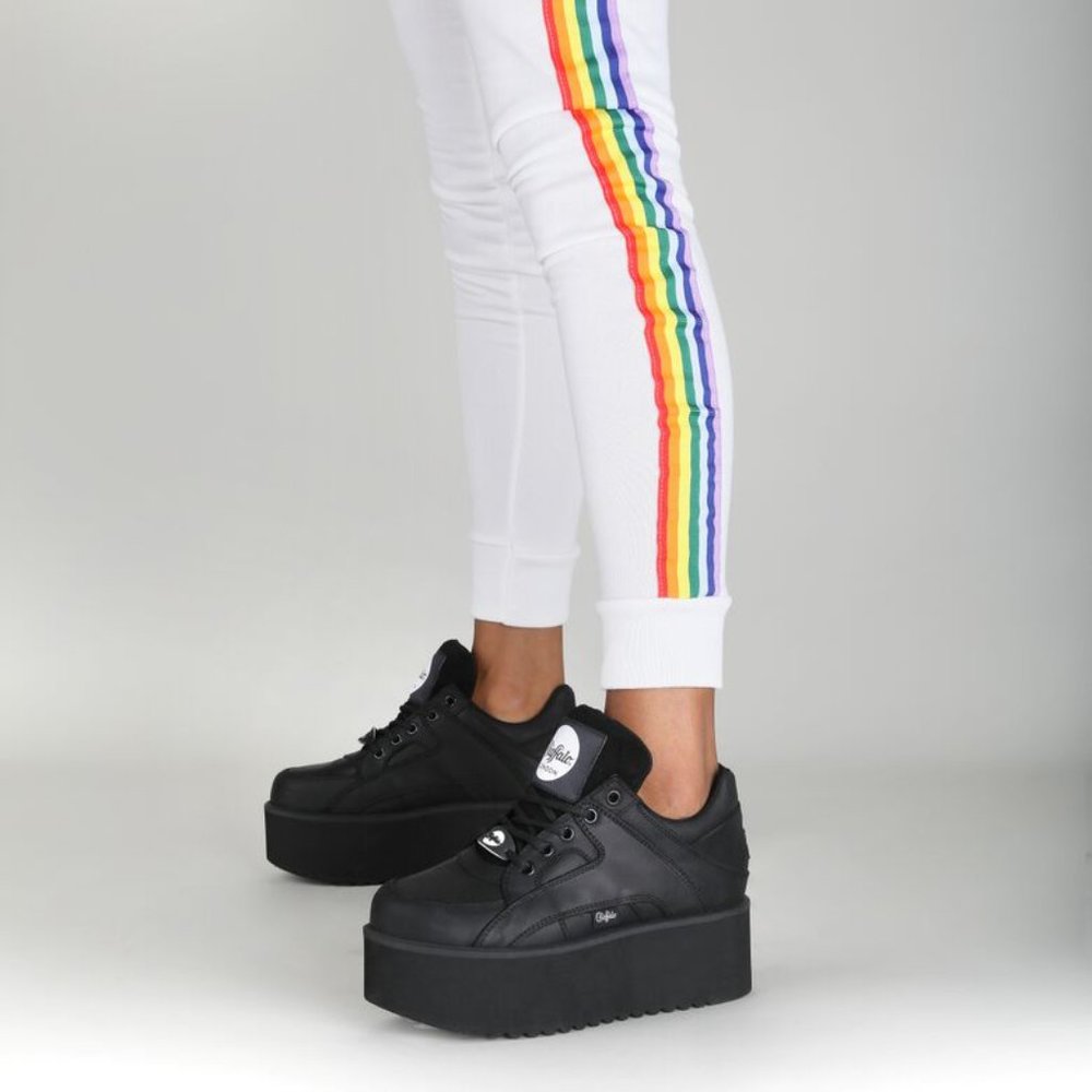 Buffalo Rising Towers Platform  Sneaker Black